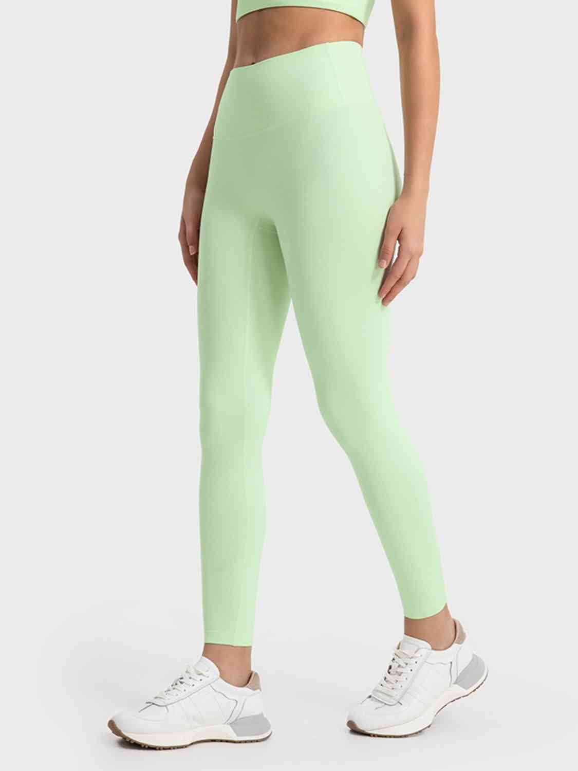 Millennia Wide Waistband Sports Leggings - FitFemme.Shop