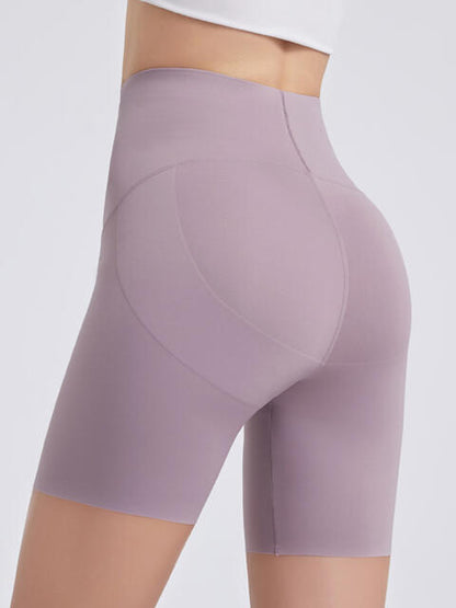 Wide Waistband Sports Shorts - FitFemme.Shop