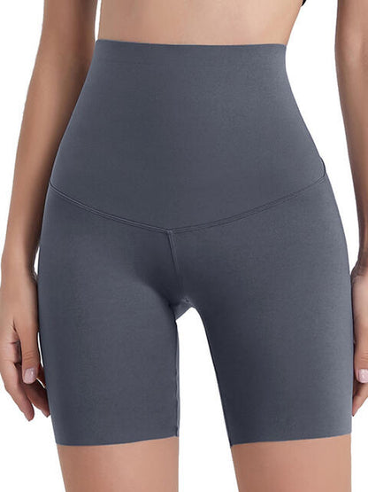 Wide Waistband Sports Shorts - FitFemme.Shop