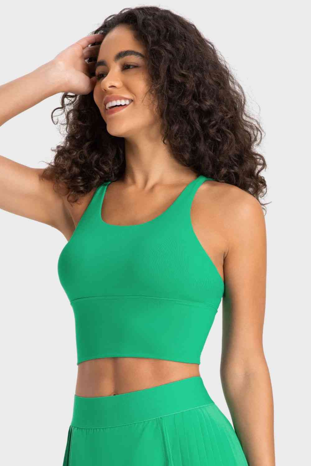 Millennia Crisscross Back Ladder Detail Sports Bra - FitFemme.Shop