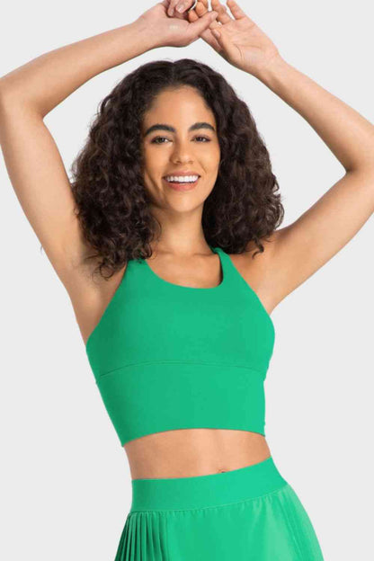 Millennia Crisscross Back Ladder Detail Sports Bra - FitFemme.Shop