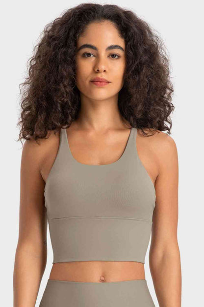 Millennia Crisscross Back Ladder Detail Sports Bra - FitFemme.Shop