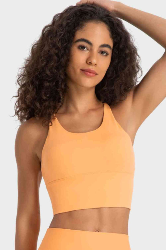 Millennia Crisscross Back Ladder Detail Sports Bra - FitFemme.Shop
