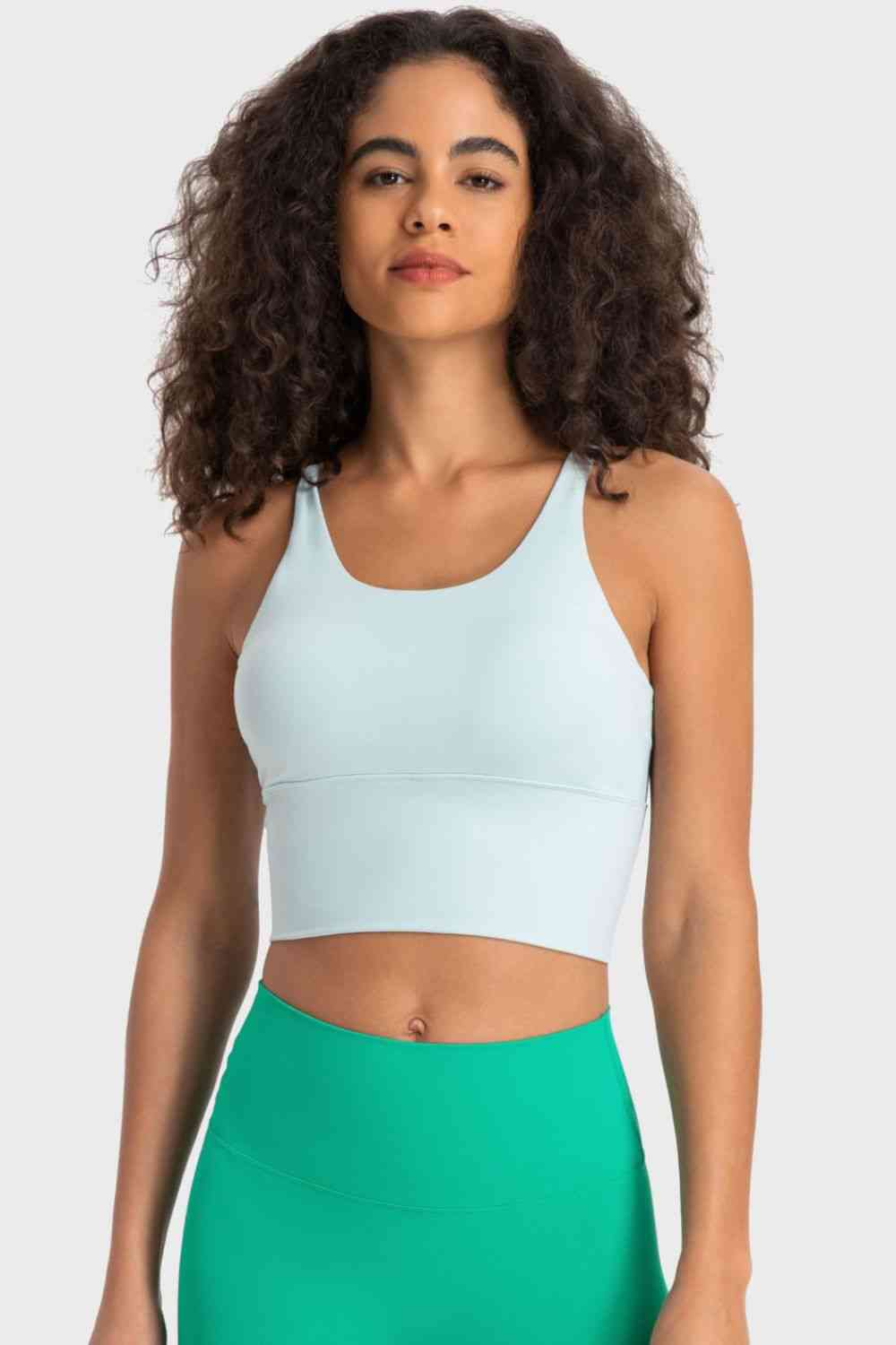 Millennia Crisscross Back Ladder Detail Sports Bra - FitFemme.Shop