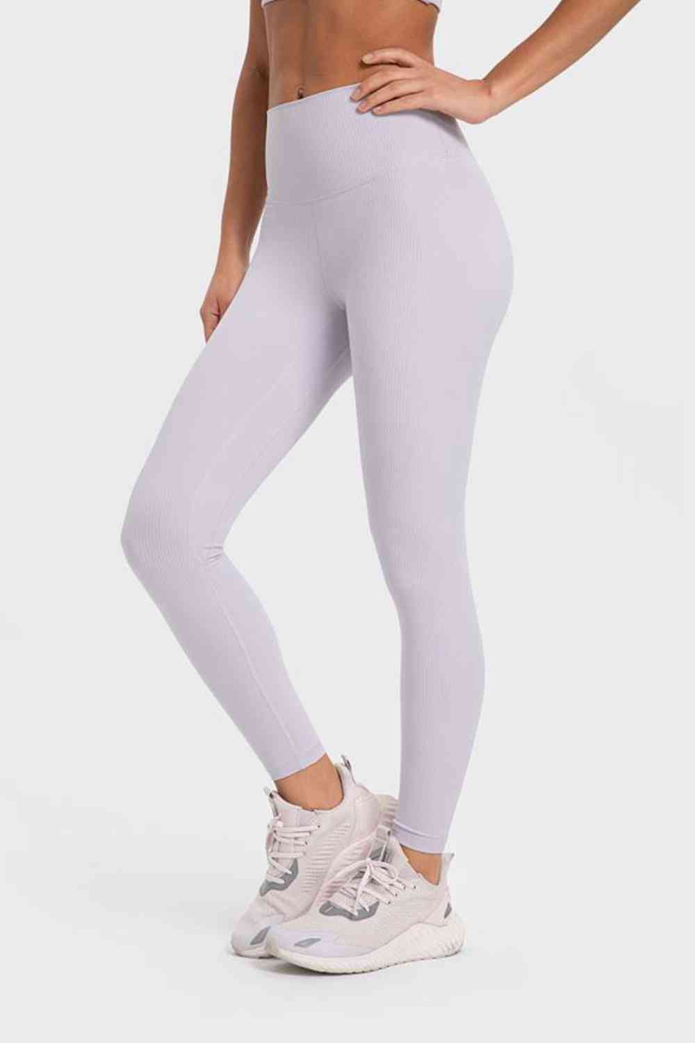 Millennia Highly Stretchy Wide Waistband Yoga Leggings - FitFemme.Shop