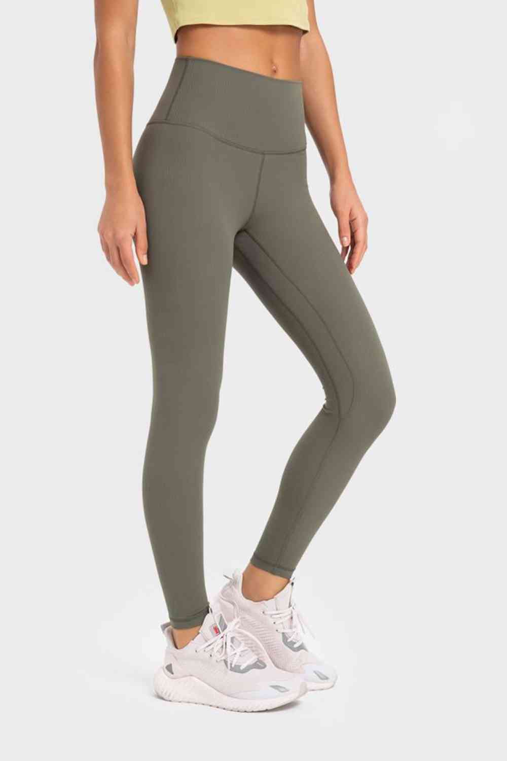 Millennia Highly Stretchy Wide Waistband Yoga Leggings - FitFemme.Shop