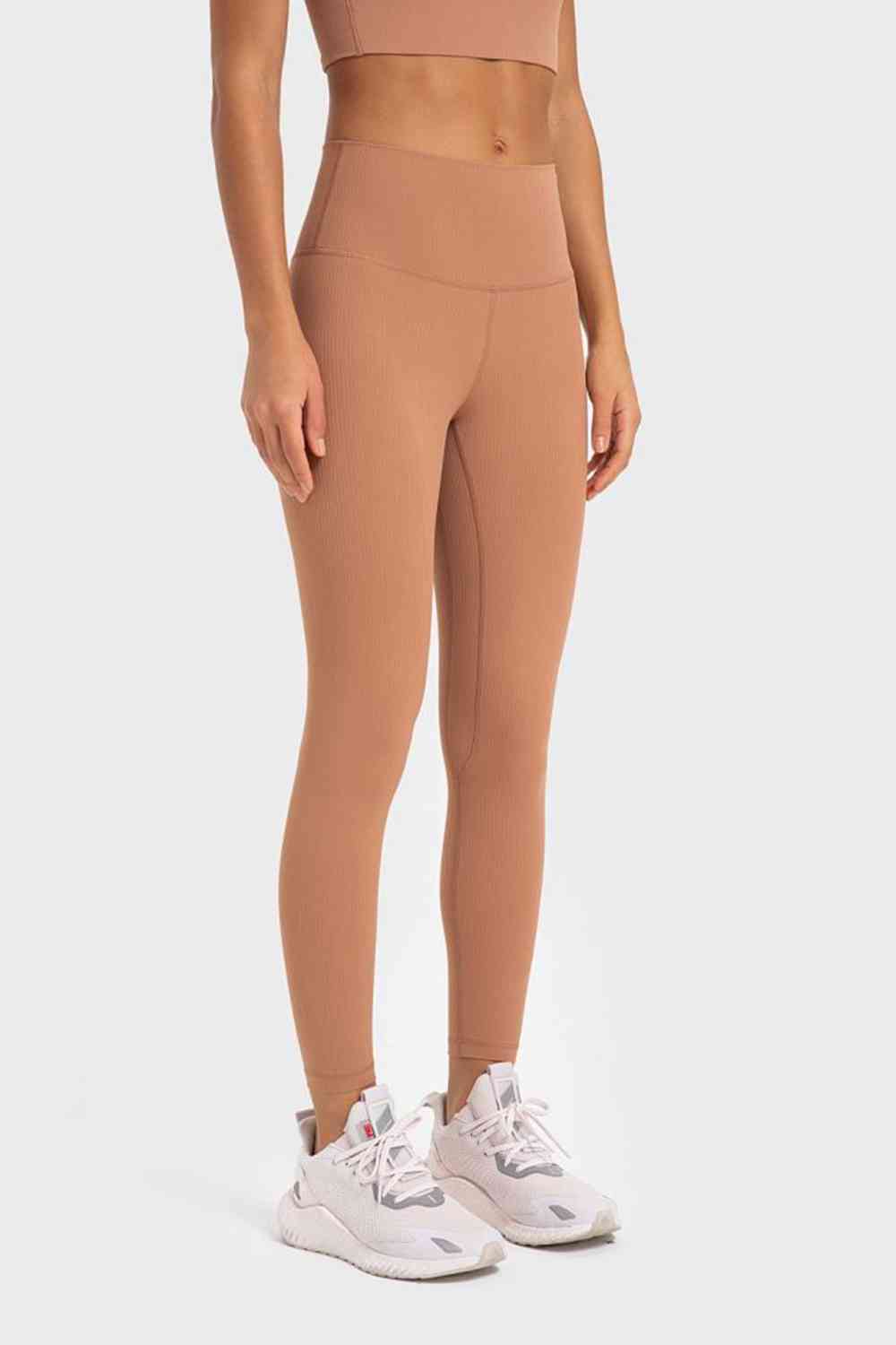 Millennia Highly Stretchy Wide Waistband Yoga Leggings - FitFemme.Shop