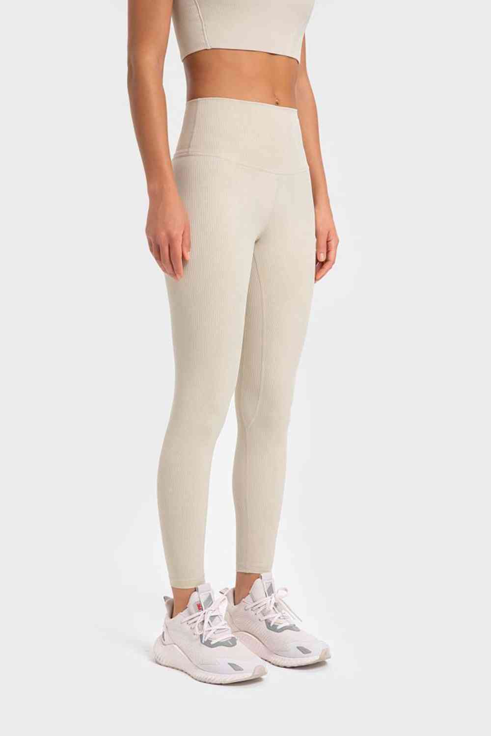 Millennia Highly Stretchy Wide Waistband Yoga Leggings - FitFemme.Shop