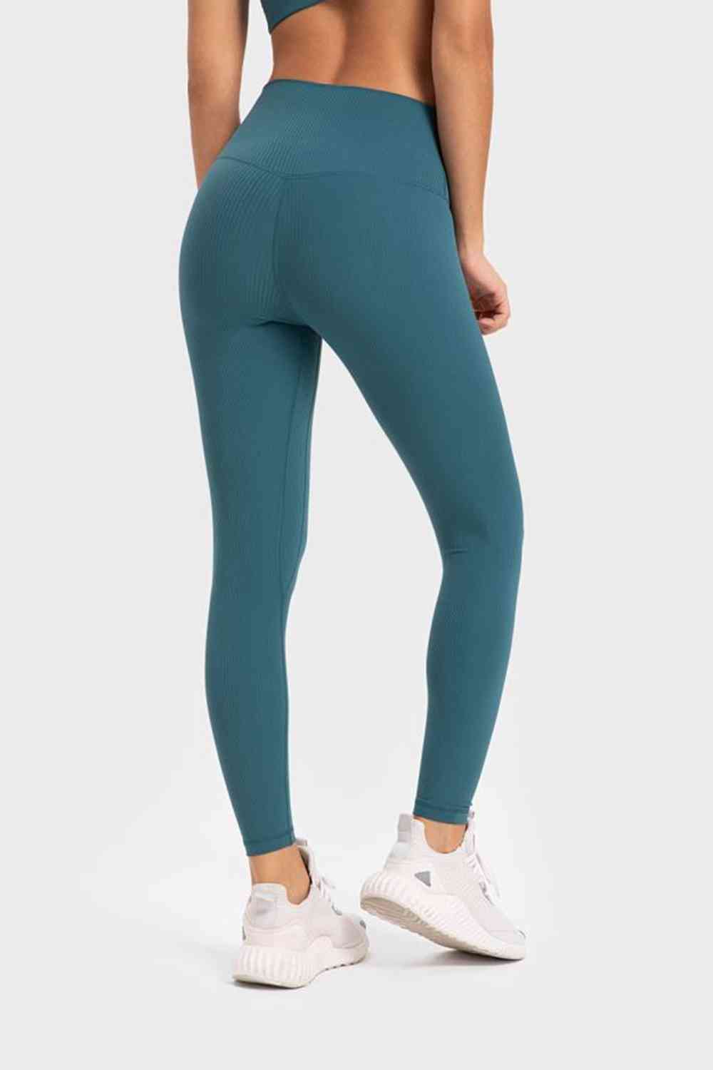 Millennia Highly Stretchy Wide Waistband Yoga Leggings - FitFemme.Shop