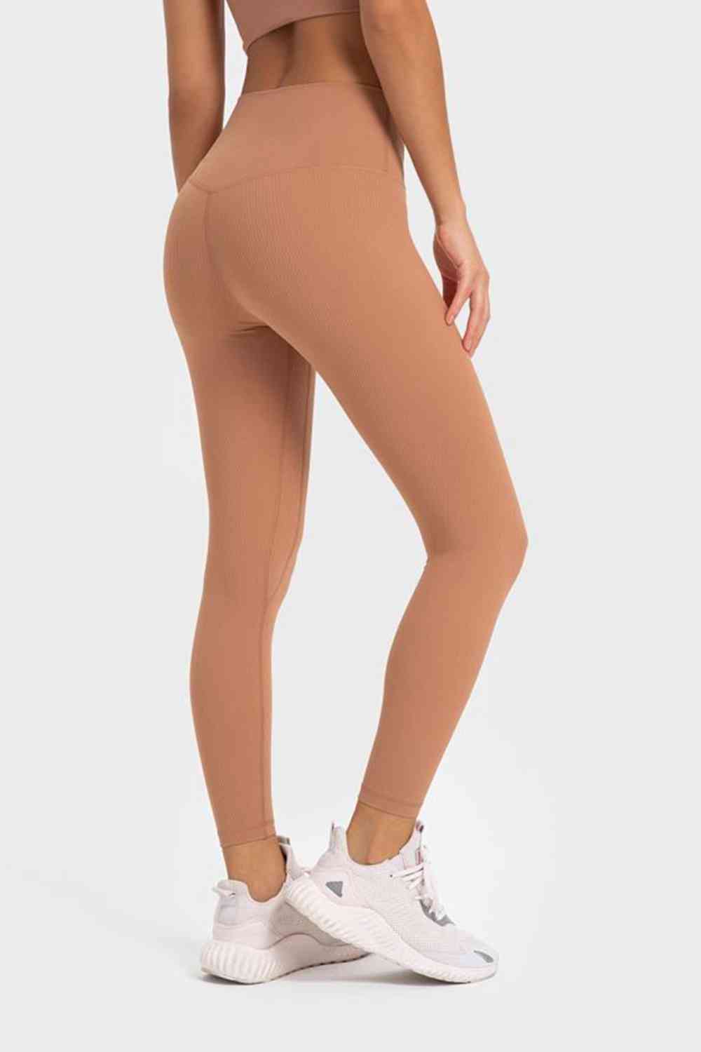 Millennia Highly Stretchy Wide Waistband Yoga Leggings - FitFemme.Shop