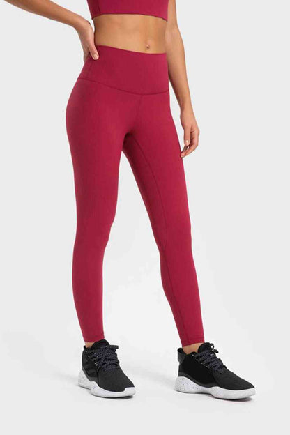 Millennia Highly Stretchy Wide Waistband Yoga Leggings - FitFemme.Shop