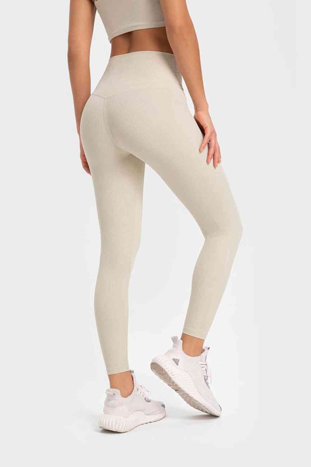 Millennia Highly Stretchy Wide Waistband Yoga Leggings - FitFemme.Shop
