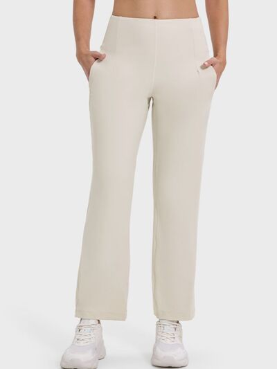 Millennia Pocketed High Waist Active Pants - FitFemme.Shop
