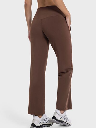 Millennia Pocketed High Waist Active Pants - FitFemme.Shop
