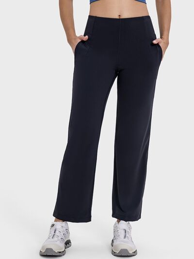 Millennia Pocketed High Waist Active Pants - FitFemme.Shop