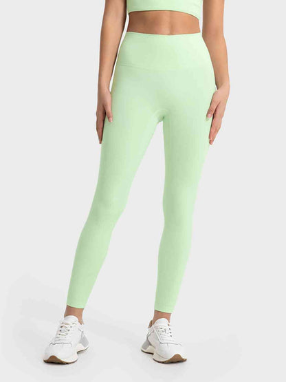 Millennia Wide Waistband Sports Leggings - FitFemme.Shop