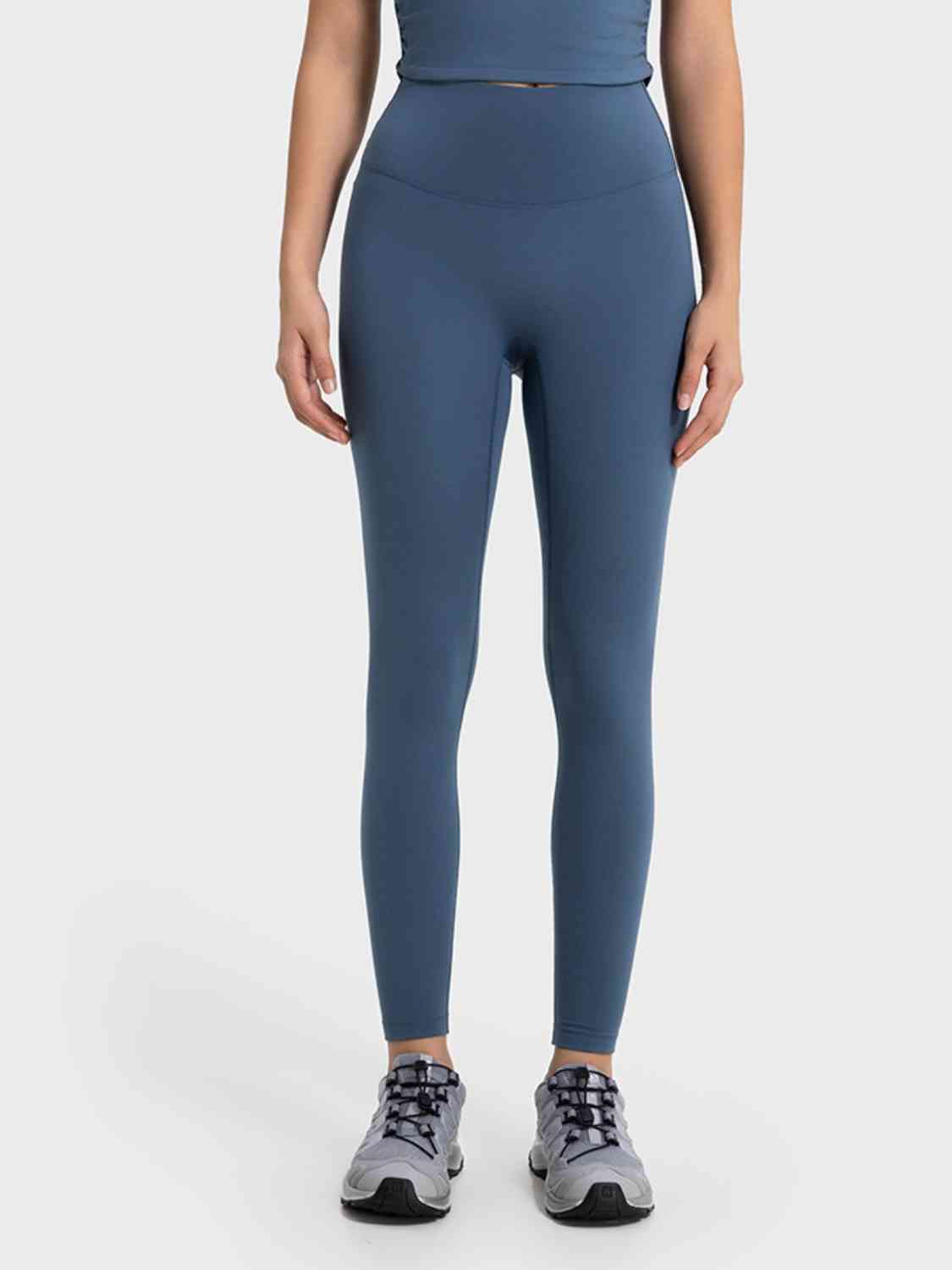 Millennia Wide Waistband Sports Leggings - FitFemme.Shop