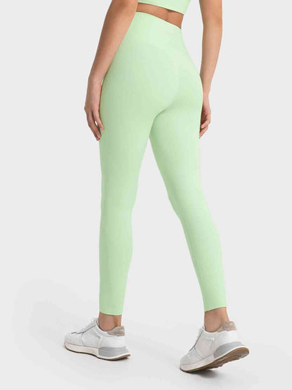 Millennia Wide Waistband Sports Leggings - FitFemme.Shop