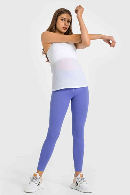 Millennia High Waist Ankle-Length Yoga Leggings - FitFemme.Shop