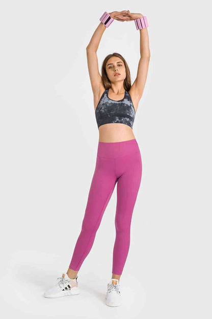 Millennia High Waist Ankle-Length Yoga Leggings - FitFemme.Shop