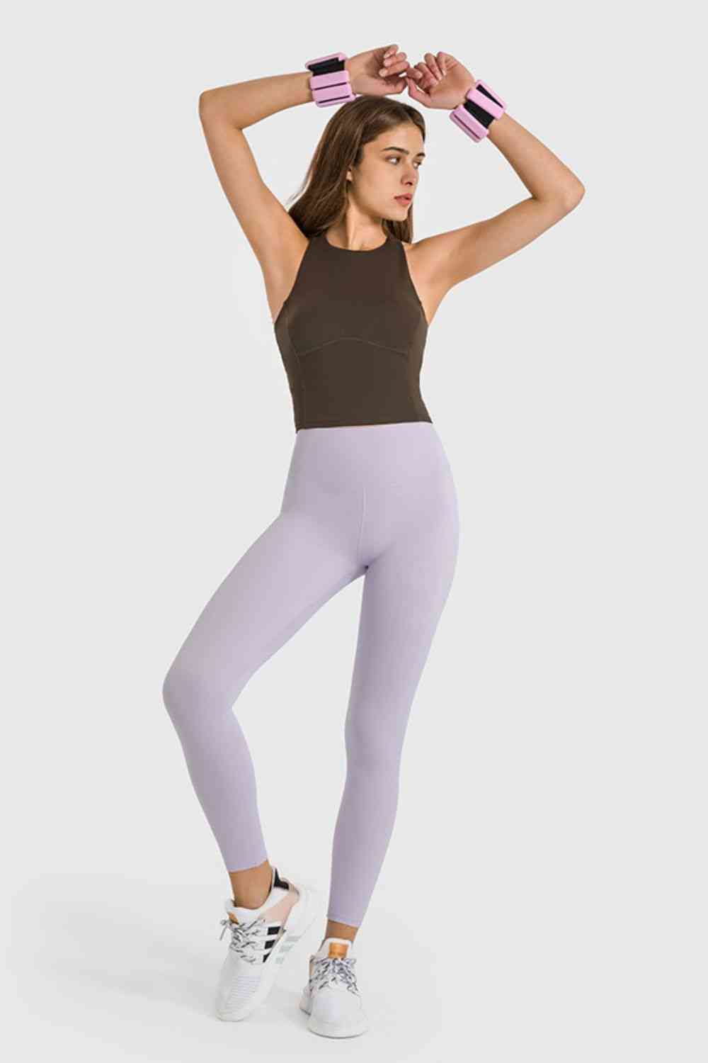 Millennia High Waist Ankle-Length Yoga Leggings - FitFemme.Shop