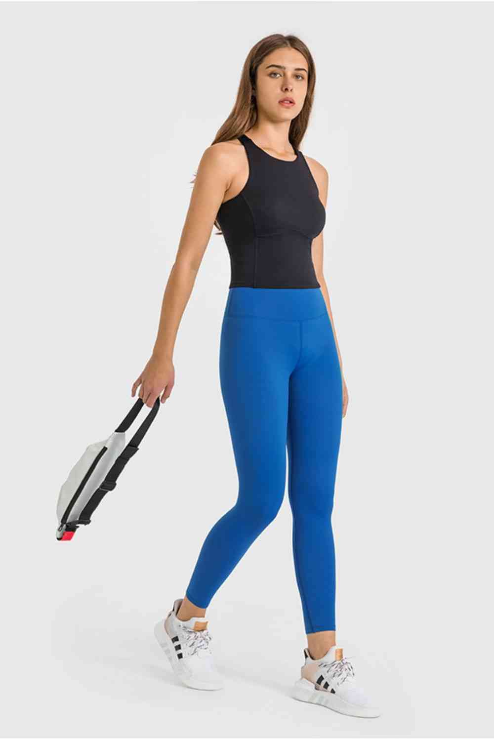 Millennia High Waist Ankle-Length Yoga Leggings - FitFemme.Shop