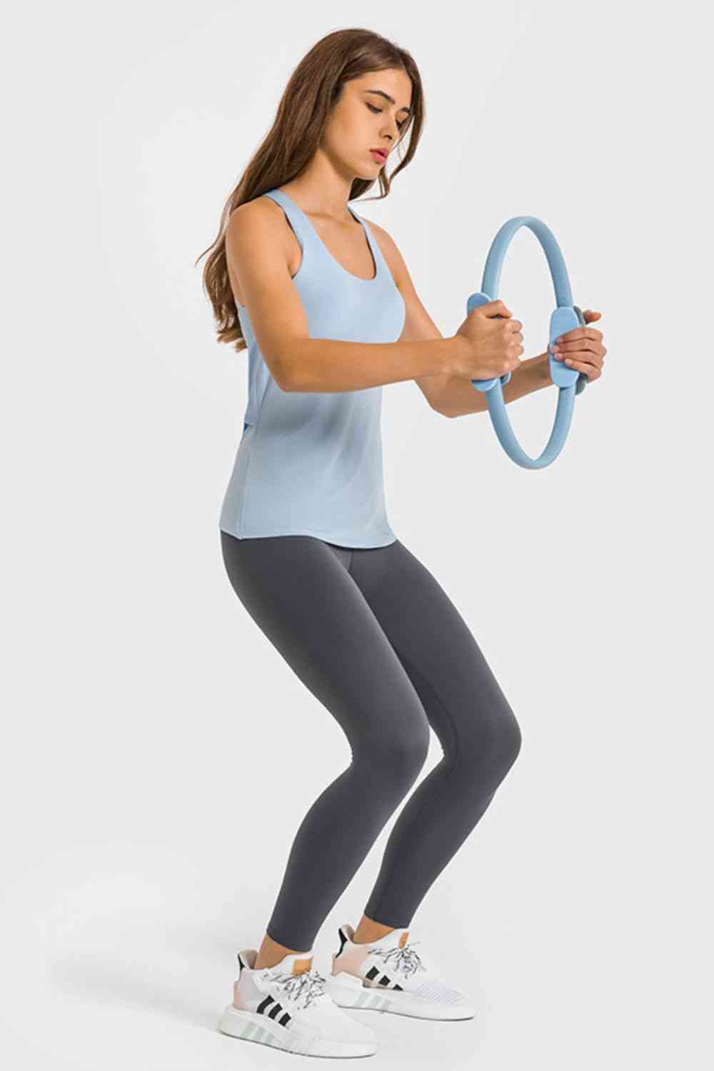 Millennia High Waist Ankle-Length Yoga Leggings - FitFemme.Shop