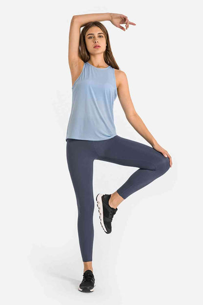 Millennia High Waist Ankle-Length Yoga Leggings - FitFemme.Shop
