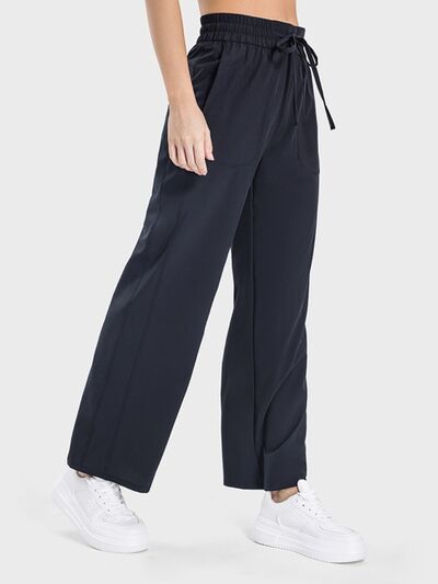 Millennia Drawstring Pocketed Active Pants - FitFemme.Shop