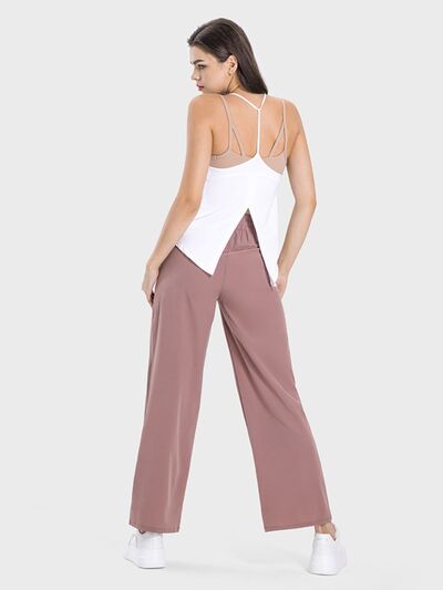 Millennia Drawstring Pocketed Active Pants - FitFemme.Shop
