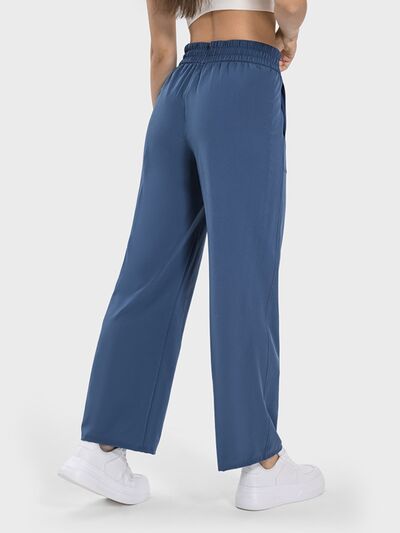 Millennia Drawstring Pocketed Active Pants - FitFemme.Shop