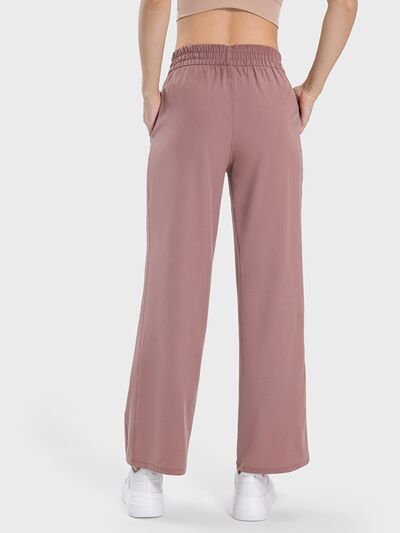 Millennia Drawstring Pocketed Active Pants - FitFemme.Shop