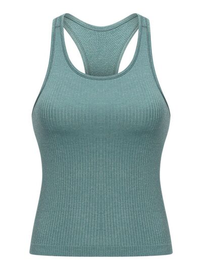 Millennia Round Neck Racerback Active Tank - FitFemme.Shop