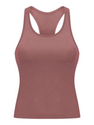 Millennia Round Neck Racerback Active Tank - FitFemme.Shop