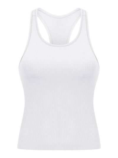 Millennia Round Neck Racerback Active Tank - FitFemme.Shop