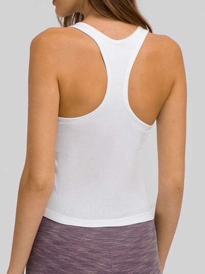 Millennia Round Neck Racerback Active Tank - FitFemme.Shop