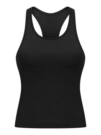Millennia Round Neck Racerback Active Tank - FitFemme.Shop