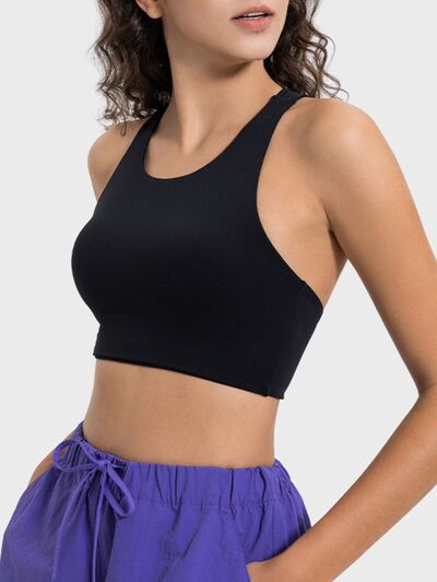 Millennia Cutout Round Neck Active Tank - FitFemme.Shop