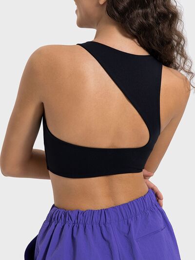 Millennia Cutout Round Neck Active Tank - FitFemme.Shop