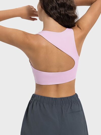Millennia Cutout Round Neck Active Tank - FitFemme.Shop