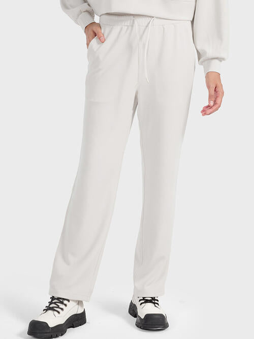 Millennia Drawstring Pocketed Sport Pants - FitFemme.Shop
