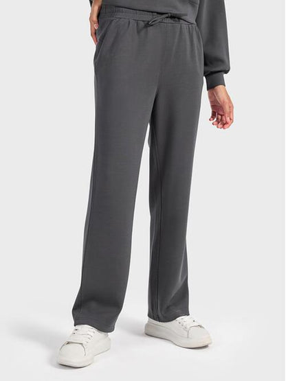 Millennia Drawstring Pocketed Sport Pants - FitFemme.Shop