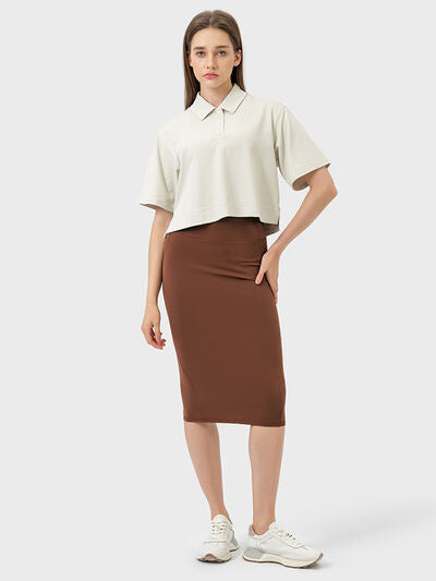 Millennia Slit Wrap Active Skirt - FitFemme.Shop
