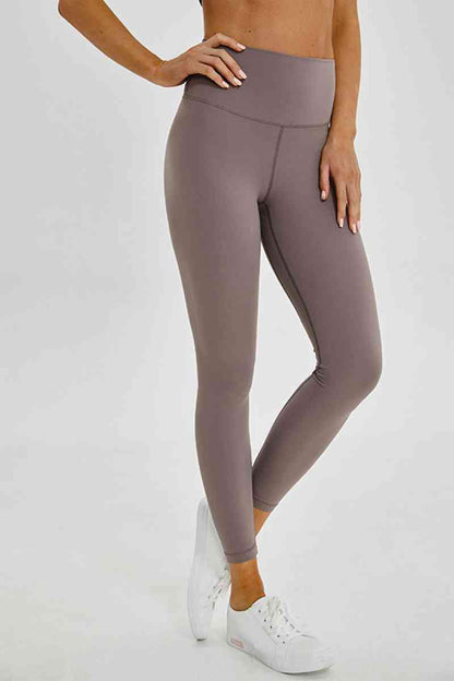 Millennia Wide Seamless Band Waist Sports Leggings - FitFemme.Shop