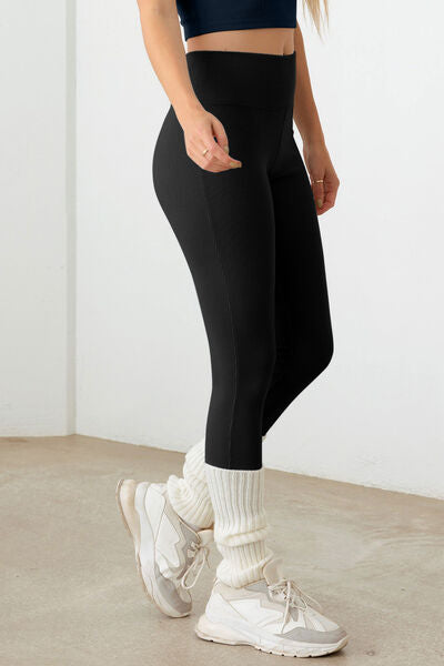 Le Lis Ribbed Crop Cami and High Waist Brushed Leggings Set - FitFemme.Shop