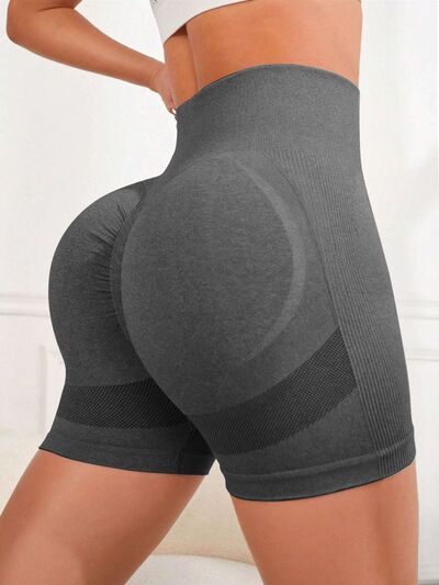 High Waist Active Shorts - FitFemme.Shop