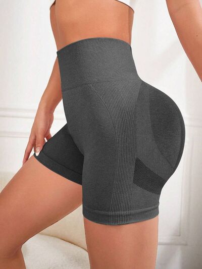 High Waist Active Shorts - FitFemme.Shop