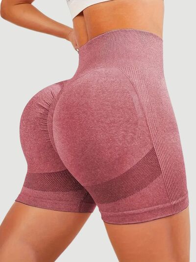 High Waist Active Shorts - FitFemme.Shop