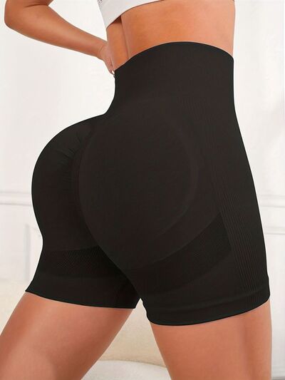 High Waist Active Shorts - FitFemme.Shop