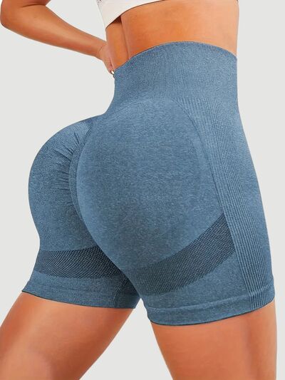 High Waist Active Shorts - FitFemme.Shop